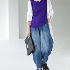 新品•タグ付き　アンティカ　コットン100%シンプルタンクトップの画像