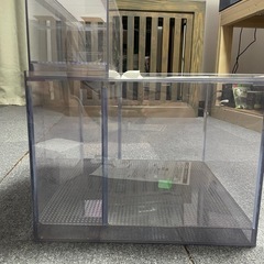 オーバーフロー濾過槽　二槽式