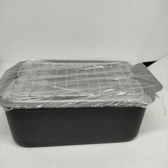 【ポコフリット 角型揚げ鍋 +角網付セット】ＩＨ対応 コンパクトの画像