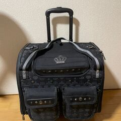 【6/8まで値下げ相談◎】ペットパラダイス 王冠柄 キャリーケー...