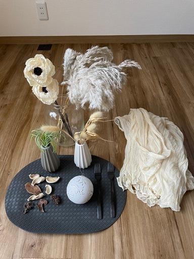 モデルルーム展示品]バルーン・フラワーベース*`。; . 置くだけ