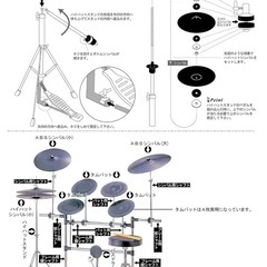 初心者に⭐︎練習用ドラム⭐︎トレーニングドラムセット MAXTONE MX-568Aの画像