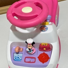 ミニーちゃん キッチン 足蹴り車 コンビカー　キッズカーの画像