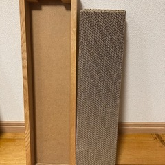 猫　爪とぎケース+爪研ぎホルダーの画像