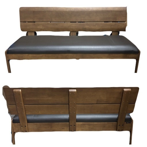 美品　大塚家具　ダイニングベンチ　3人掛けソファ