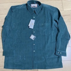 【新品】メンズ長袖シャツ　ストレッチ伸縮素材　LL の画像