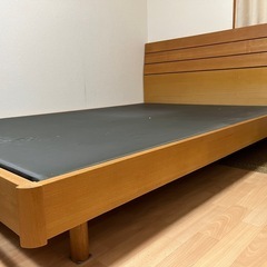 木製ダブルベッド　取りに来てくれる方限定