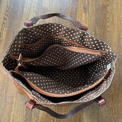 本革のトートバッグの画像