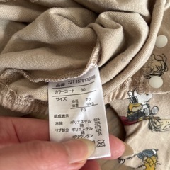 スヌーピー半袖ロンパース70cmの画像
