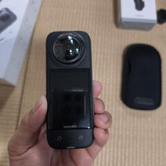 【美品】Insta360 x3 (マイクアダプタ、SDカード、レンズカバー2セット)の画像