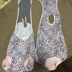 中型犬　大型犬　術後服　ヒョウ柄ピンク　Lサイズ
