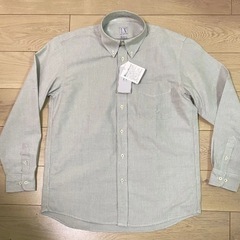 【新品】 メンズカジュアルシャツ　Ｌ　ダンガリー　綿　100%  の画像