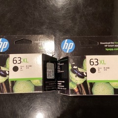 【純正新品2本】インクカートリッジ　hp63 ブラック2本