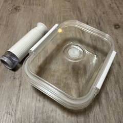 耐熱ガラス　真空保存容器　専用ポンプ付き