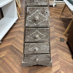 698 アジアン4段収納棚の画像
