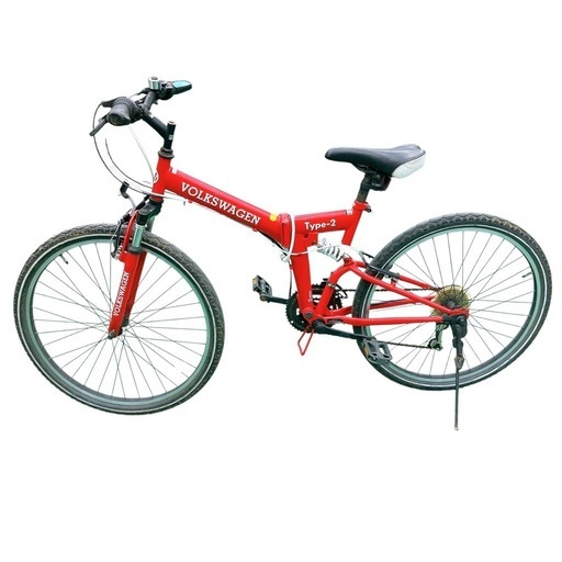 【大田区倉庫引取限定！】 VOLLKSWAGENフォルクスワーゲン 26型折畳 VW26インチMTB 30999 VW type-2 MTB-2618 自転車　現金OK・値下げ相談可！