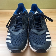 adidas ネイビー スニーカー 22センチ