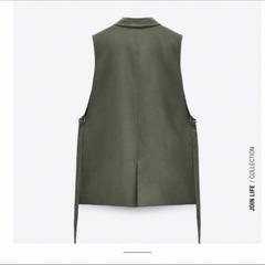 ZARA スリット入りジレ ベストの画像