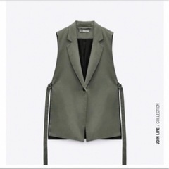 ZARA スリット入りジレ ベスト