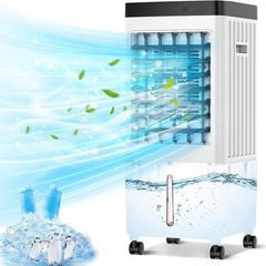 【新品未使用】冷風機 冷風扇 12.5L大容量水タンク 1台4役...