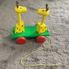 【赤ちゃんの木製おもちゃ🦒】