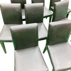  【大田区倉庫引取限定！】 ダイニングチェア 8脚 黒　家具 椅子 現金OK・値下げ相談可！の画像