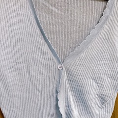 水色薄手カーディガンの画像