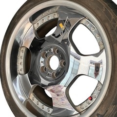 深リム　ディッシュアルミ 19インチホイール　タイヤ　４本セット アルファード　当時物　SSR SPEEDSTER Vienna ヴィエナ　ビエナD ディッシュ　日本製　深リム　pcd114.3 5穴　エルグランドエスティマオデッセイフーガスカイライン　深リムworkワークユーロラインの画像