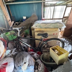 パンクした自転車