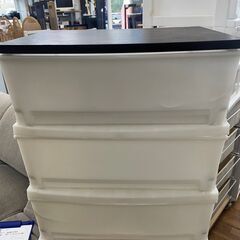 リサイクルショップどりーむ鹿大前店　No1642 三段収納　衣類...