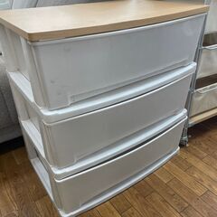 リサイクルショップどりーむ鹿大前店　No1332 三段収納　衣類...