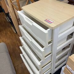 リサイクルショップどりーむ鹿大前店　No1948 5段収納　衣類収納　強化プラスチック　頑丈で軽量♪の画像