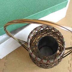 茶道具 竹籠 別府竹細工 岩尾豊南 竹製かご 花入 札幌市北区屯田の画像
