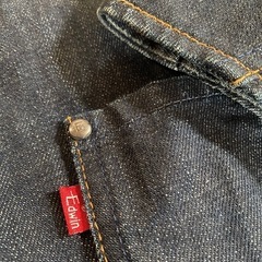 希少廃番y2kOLDEDWINデニムジーンズジャケットカバーオールワークGジャン90年vintage濃紺Efunction立体裁断の画像