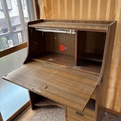 レトロ　勉強机　アンティークの画像