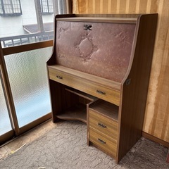 レトロ　勉強机　アンティークの画像