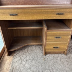 レトロ　勉強机　アンティークの画像