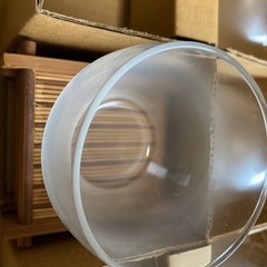 ガラスコップ5つセット茶托付きの画像