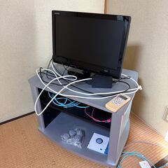 【無料】テレビ＆ローボード（現地受取／倉敷市児島赤崎）