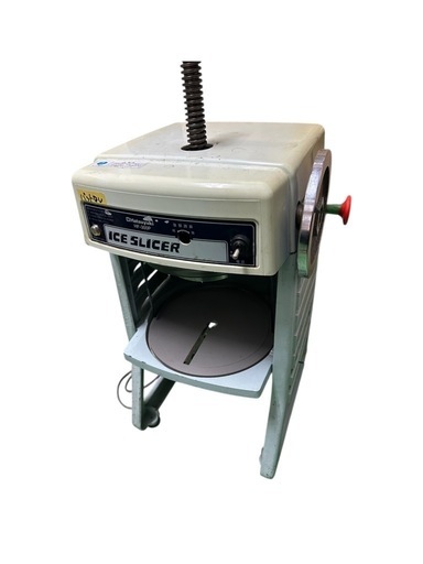 初雪　アイススライサー　かき氷機　業務用　通電確認済み　HF-300P レトロ 初雪】かき氷機 アイススライサー HF-300P