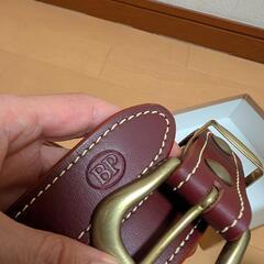 ④BP日本製牛革ベルト　未使用の画像