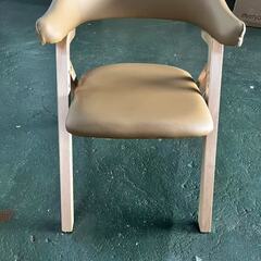 【新品】 椅子 折りたたみ 肘掛付き ダイニングチェア リラック...