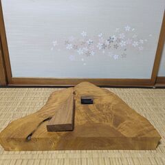 欅/ケヤキ　置時計　オーダー製品　【時計ジャンク】の画像