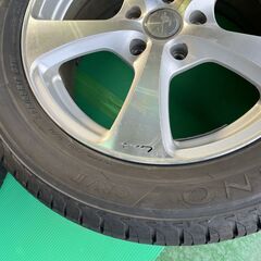 【タイヤホイールセット☆タイヤ溝７部山】 LEONIS レオニス 17インチ アルミホイール / REGNO タイヤ付き 4本セットの画像