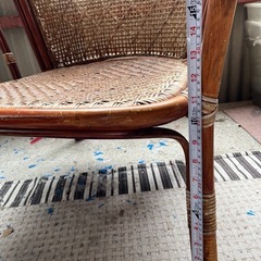 籐の椅子 チェア 昭和レトロ 長期保管品 ラタンの画像