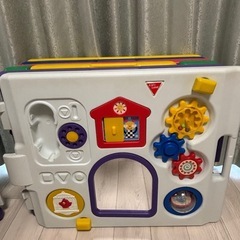 ②日本育児 ベビーサークル ミュージカル キッズランドDX 6枚...