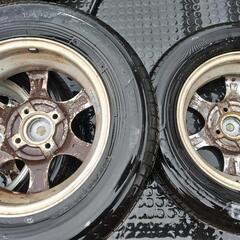 「受け渡し決定」タイヤ&ホイールA　165 70 Ｒ13の画像