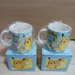 【新品・未使用】ポケモン マグカップ 2個セット SoftBank ノベルティーの画像