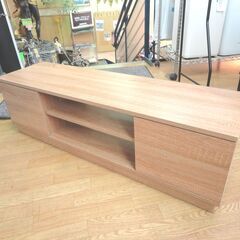 テレビボード 幅108cm 奥行30cm 高さ33cm 扉収納付き 木目調 ナチュラル テレビ台 札幌 西岡店の画像