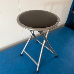 折りたたみスツール 丸椅子 黒